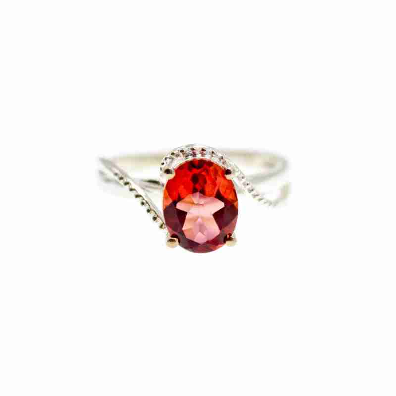 Sky Jewelry Серебряное кольцо с камнем шпинель  Обаяние