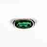 Sky Jewelry Винтажное серебряное кольцо с камнем демантоид