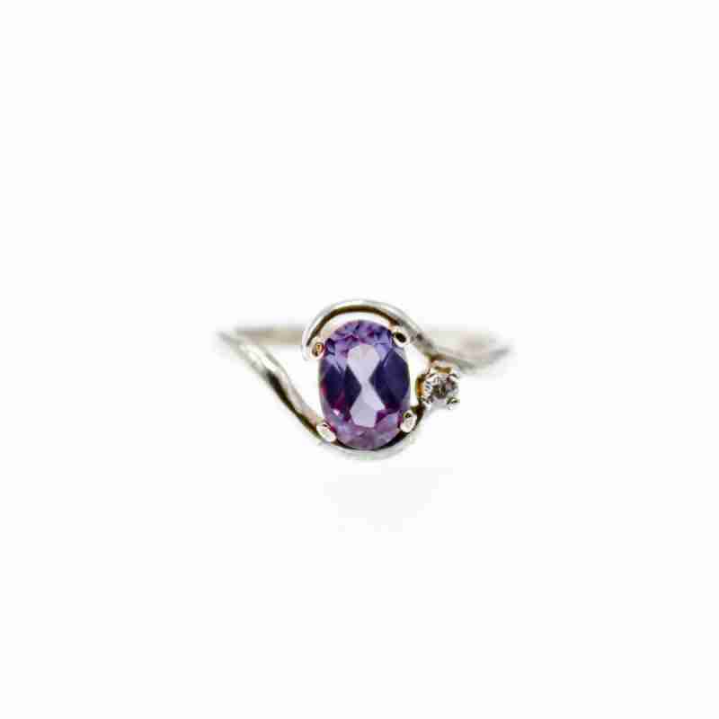 Sky Jewelry Серебряное кольцо с камнями шпинель и берилл