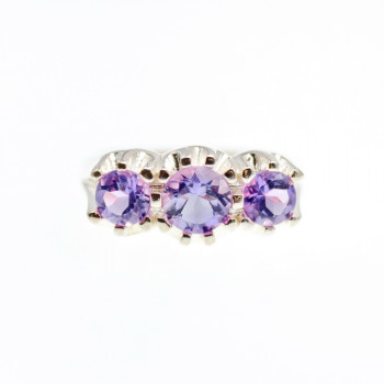 Sky Jewelry Серебряное кольцо с аметистом