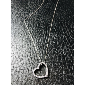 Sky Jewelry Серебряная цепочка с кулоном-сердце