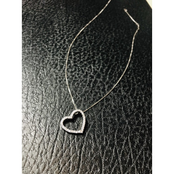 Sky Jewelry Серебряная цепочка с кулоном-сердце