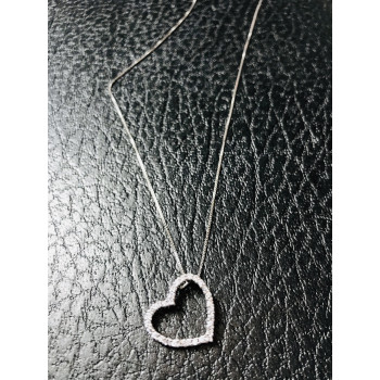 Sky Jewelry Серебряная цепочка с кулоном-сердце