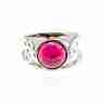 Sky Jewelry Серебряное кольцо с камнем гранат пироп