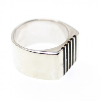 Sky Jewelry Серебряное мужское кольцо со вставками из эмали