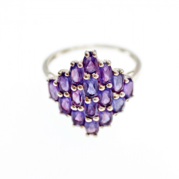 Sky Jewelry Серебряное кольцо с фиолетовым турмалином