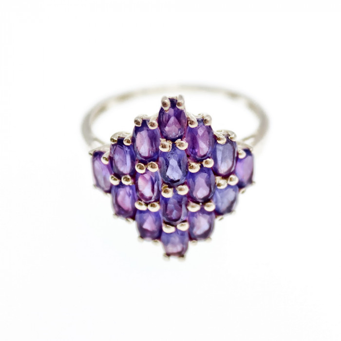 Sky Jewelry Серебряное кольцо с фиолетовым турмалином