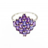 Sky Jewelry Серебряное кольцо с фиолетовым турмалином