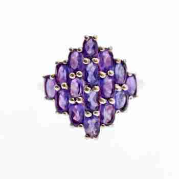 Sky Jewelry Серебряное кольцо с фиолетовым турмалином
