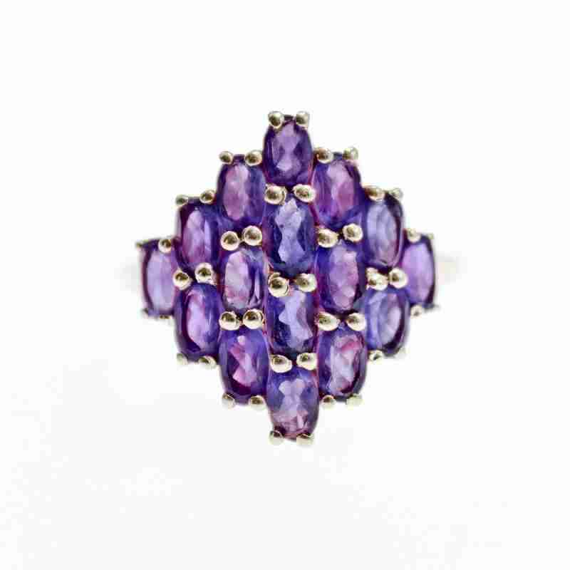 Sky Jewelry Серебряное кольцо с фиолетовым турмалином