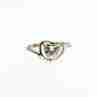 Sky Jewelry Серебряное кольцо с белым топазом  Сердце