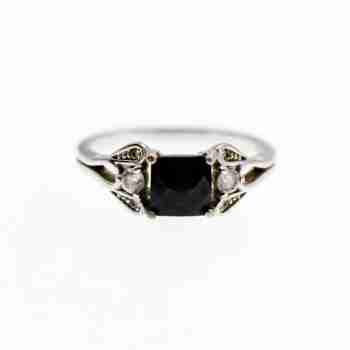 Sky Jewelry Серебряное кольцо с камнями шпинель и берилл