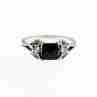 Sky Jewelry Серебряное кольцо с камнями шпинель и берилл