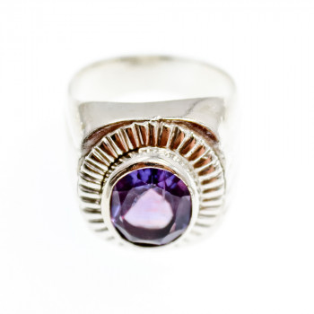 Sky Jewelry Серебряное кольцо с аметистом