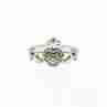 Sky Jewelry Серебряное кольцо с бриллиантами  Сердце