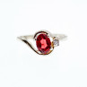 Sky Jewelry Серебряное кольцо с альмандином и бериллом