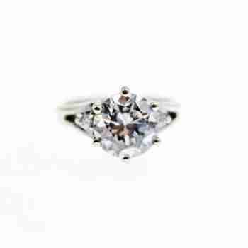 Sky Jewelry Серебряное кольцо с фианитами  Любовь