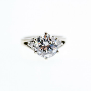 Sky Jewelry Серебряное кольцо с фианитами  Любовь