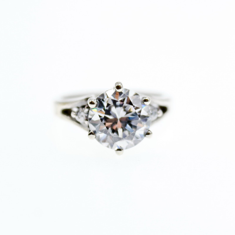 Sky Jewelry Серебряное кольцо с фианитами  Любовь