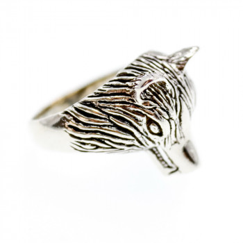 Sky Jewelry Мужское серебряное кольцо Волк