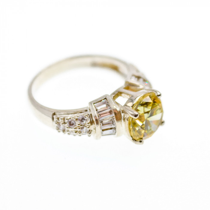 Sky Jewelry Серебряное кольцо с фианитами  Мечтай