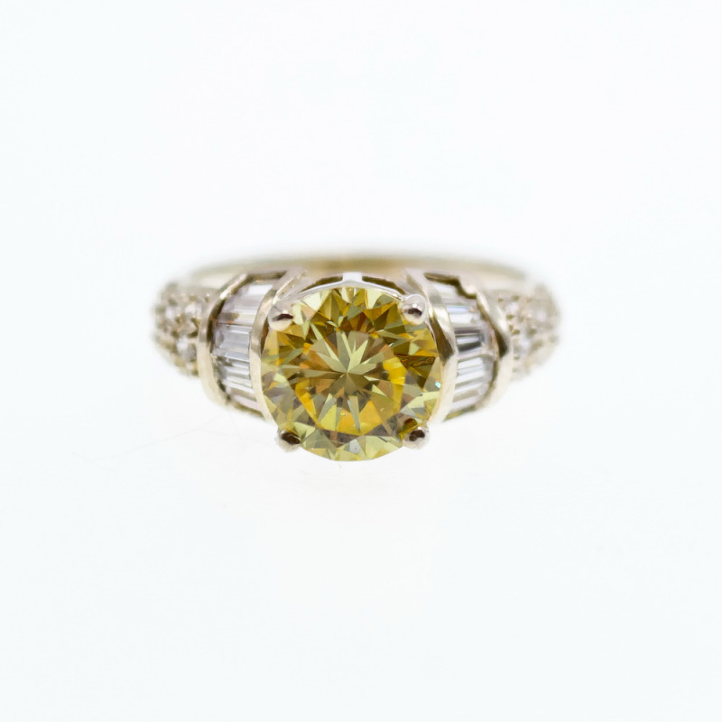 Sky Jewelry Серебряное кольцо с фианитами  Мечтай