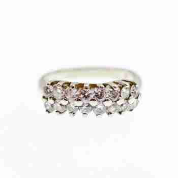 Sky Jewelry Серебряное кольцо с фианитами  Минимализм