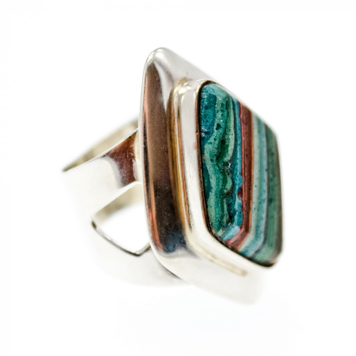 Sky Jewelry Серебряное кольцо с камнем яшма  Винтаж