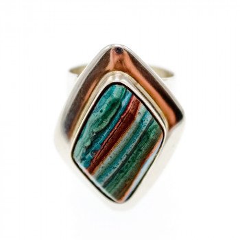 Sky Jewelry Серебряное кольцо с камнем яшма  Винтаж