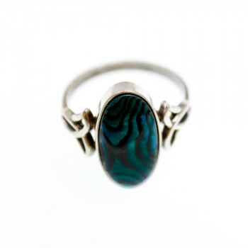 Sky Jewelry Серебряное кольцо с камнем гелиотис