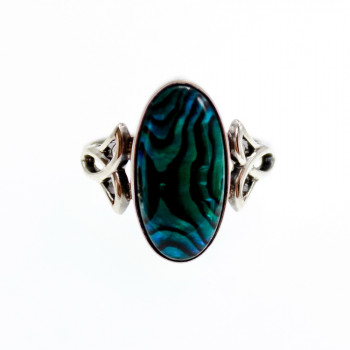 Sky Jewelry Серебряное кольцо с камнем гелиотис