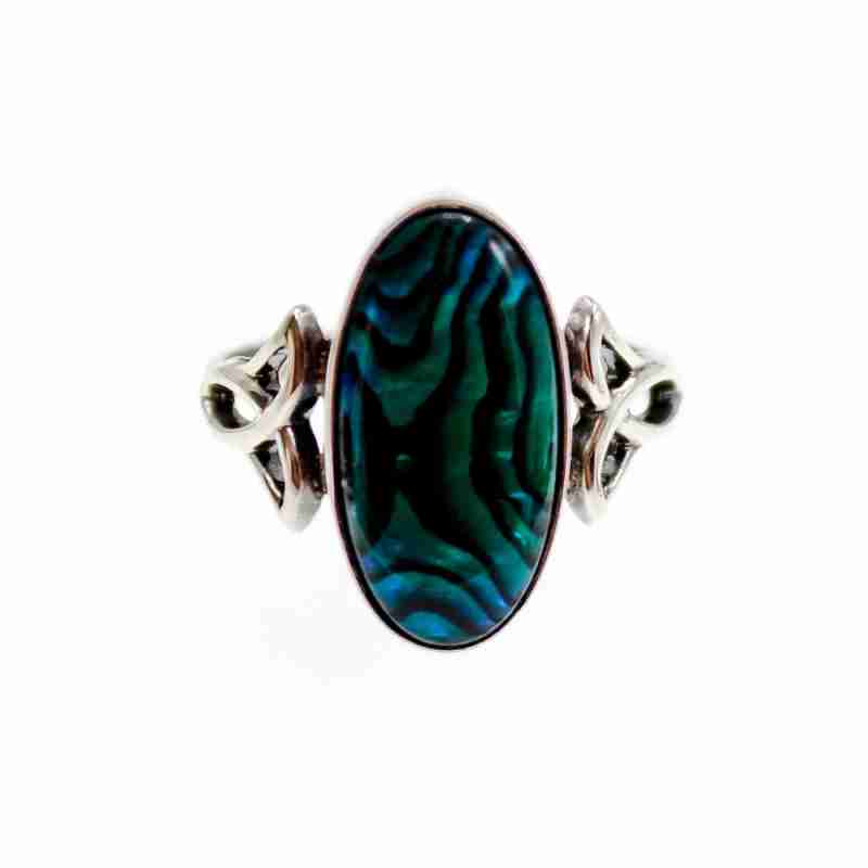 Sky Jewelry Серебряное кольцо с камнем гелиотис