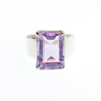 Sky Jewelry Серебряное кольцо с аметистом  Весна
