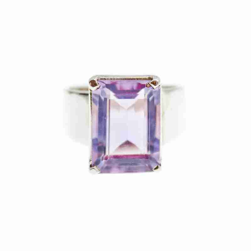 Sky Jewelry Серебряное кольцо с аметистом  Весна