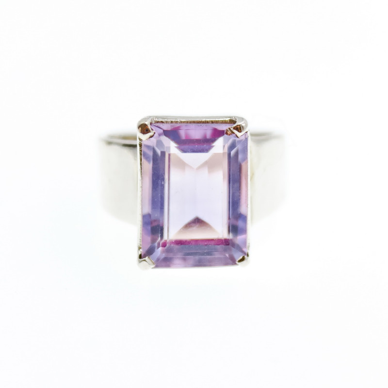 Sky Jewelry Серебряное кольцо с аметистом  Весна