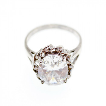 Sky Jewelry Серебряное кольцо с фианитами  Весенние цветы