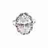 Sky Jewelry Серебряное кольцо с фианитами  Весенние цветы