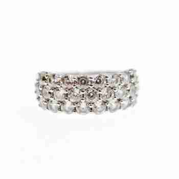 Sky Jewelry Серебряное кольцо с фианитами