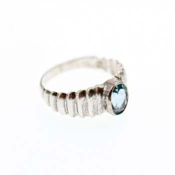Sky Jewelry Серебряное кольцо с аквамарином  Мечта