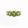 Sky Jewelry Серебряное кольцо с хризолитом  Обаяние