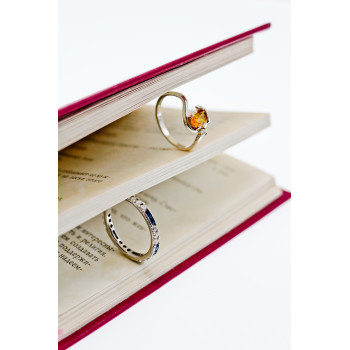 Sky Jewelry Серебряное кольцо с гелиодором и бериллом