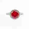 Sky Jewelry Серебряное кольцо со шпинелью и фианитами