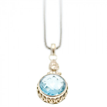 Sky Jewelry Серебряная цепочка с кулоном шпинель