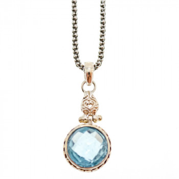 Sky Jewelry Серебряная цепочка с кулоном шпинель