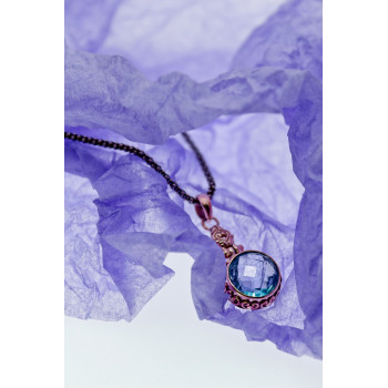 Sky Jewelry Серебряная цепочка с кулоном шпинель