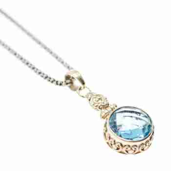 Sky Jewelry Серебряная цепочка с кулоном шпинель