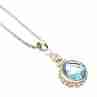 Sky Jewelry Серебряная цепочка с кулоном шпинель