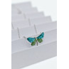 Sky Jewelry Серебряная цепочка с кулоном фианиты  Стрекоза