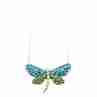 Sky Jewelry Серебряная цепочка с кулоном фианиты  Стрекоза