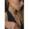 Sky Jewelry Серебряные серьги в позолоте 925 проба